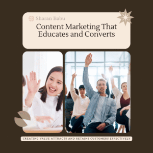 High ROI marketing | Sharan babu